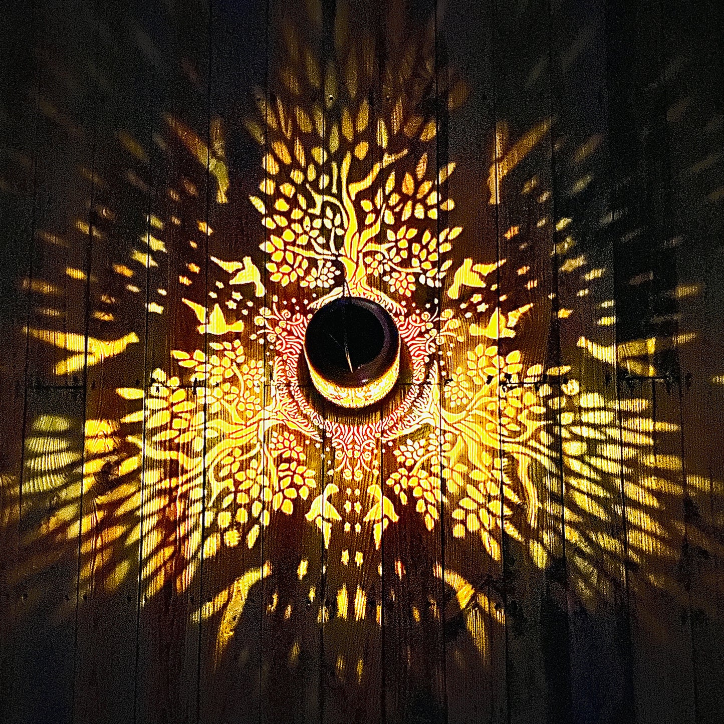 Tree of Life Solar Lanterns Outdoor Waterproof Hanging Solar Lights Big Tree Gifts for Women Men Metal Decorative LED Lanterns for Yard, Patio, Lawn, Tabletop, Pathway, Landscape, Garden Decor