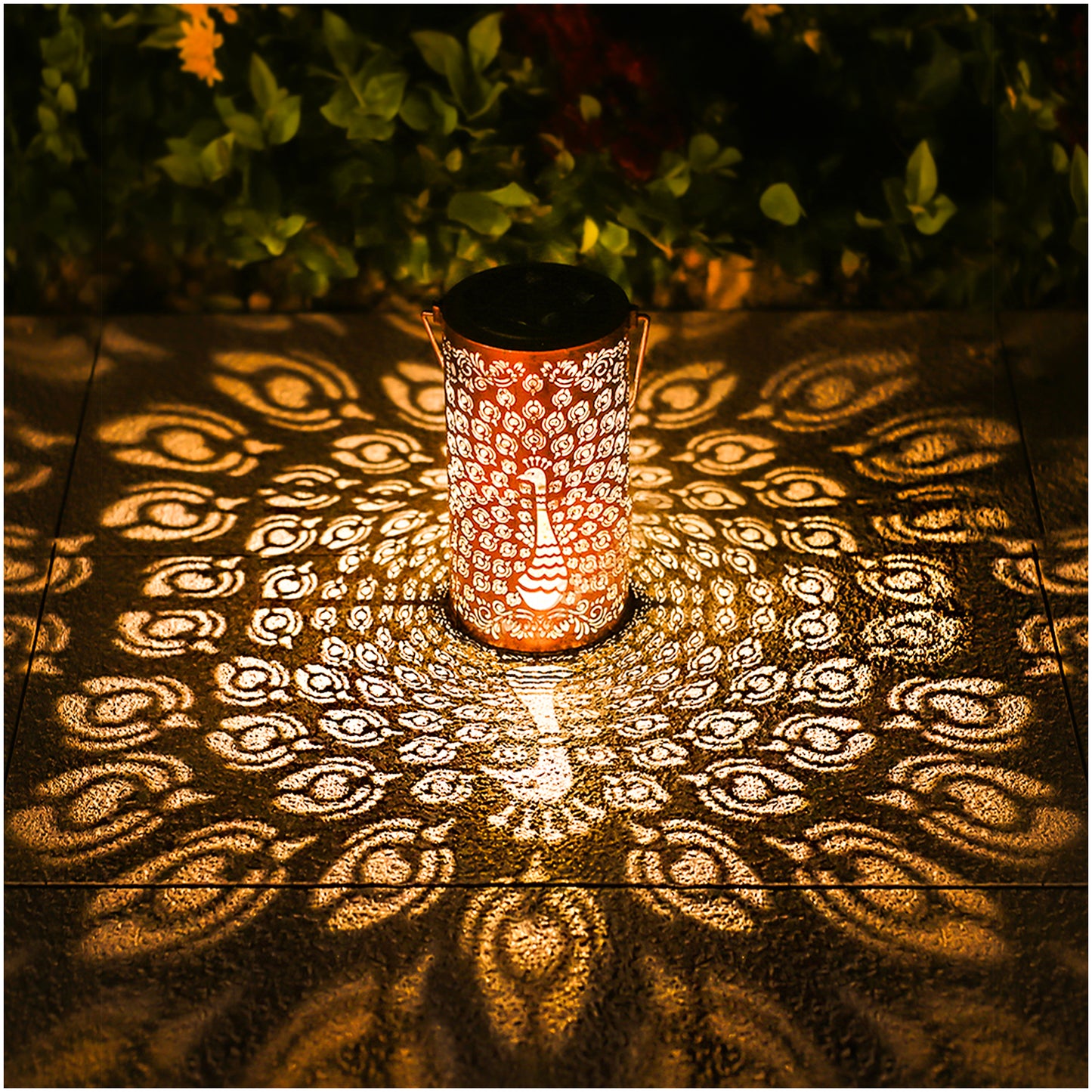 Peacock Solar Lanterns Outdoor Waterproof Hanging Solar Lights Peacock Gifts for Women Men Metal Decorative LED Lanterns for Yard, Patio, Lawn, Tabletop, Pathway, Landscape, Garden Decor